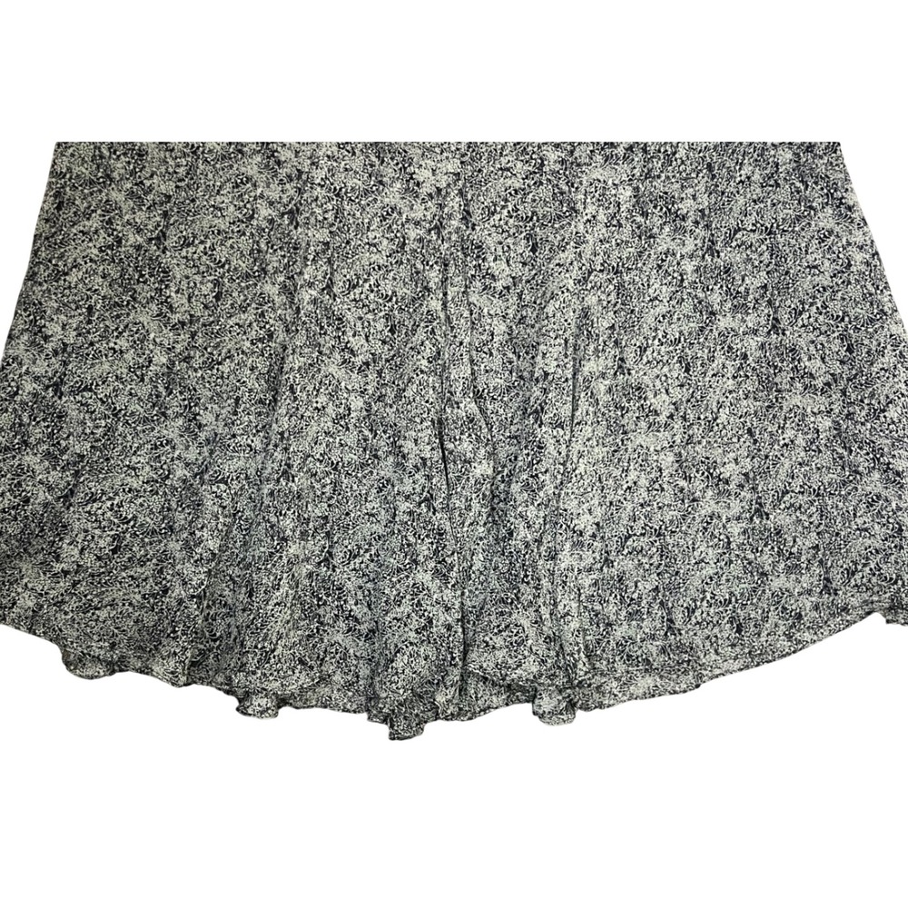 Jones New York Woman Green Black Silk Midi Skirt 18W Abstract Lined 100% Silk - Picture 10 of 16